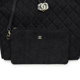 Chanel Medium 25 Hobo Bag Dark Denim Light Gold Hardware - Thumbnail View 8