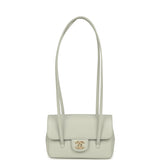 Chanel Mini Preppy Coco Clutch with Straps Light Green Shiny Caviar Brushed Gold Hardware - Thumbnail View 7
