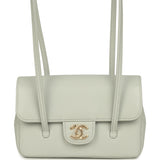 Chanel Mini Preppy Coco Clutch with Straps Light Green Shiny Caviar Brushed Gold Hardware - Thumbnail View 1