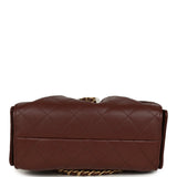 Chanel Mini 25 Hobo Bag Brown Caviar Antique Gold Hardware - Thumbnail View 6