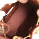 Chanel Mini 25 Hobo Bag Brown Caviar Antique Gold Hardware - Thumbnail View 8