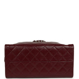 Chanel Medium 25 Hobo Bag Dark Burgundy Shiny Crumpled Calfskin Silver Hardware - Thumbnail View 6