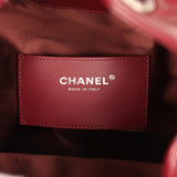 Chanel Medium 25 Hobo Bag Dark Burgundy Shiny Crumpled Calfskin Silver Hardware - Thumbnail View 10