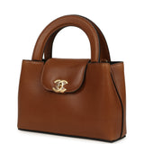 Chanel Small Kelly Shopper Camel Caviar Gold Hardware - Thumbnail View 5