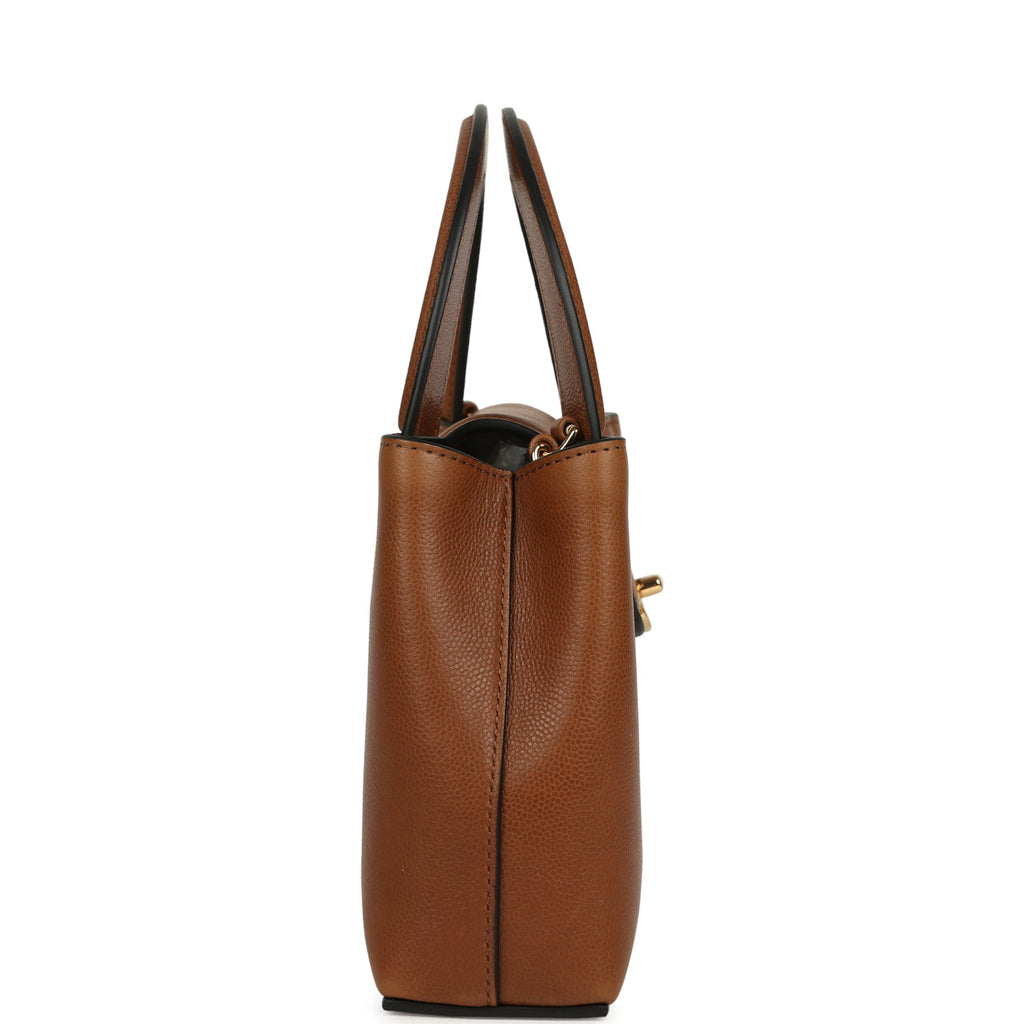 Chanel Small Kelly Shopper Camel Caviar Gold Hardware