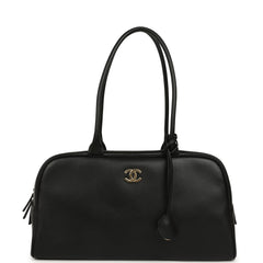 Chanel Large "Perfect Bowling" Bag Black Gold Hardware