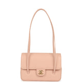 Chanel Small Preppy Coco Flap Bag Light Pink Shiny Caviar Brushed Gold Hardware - Thumbnail View 7