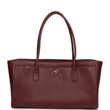 Chanel Small Cerf Shopping Bag Burgundy Calfskin Gold Hardware - Thumbnail View 1