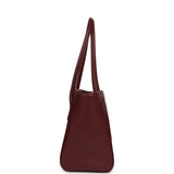 Chanel Small Cerf Shopping Bag Burgundy Calfskin Gold Hardware - Thumbnail View 3