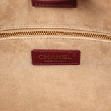 Chanel Small Cerf Shopping Bag Burgundy Calfskin Gold Hardware - Thumbnail View 8