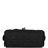 Chanel Mini 25 Hobo Bag Dark Blue Denim Light Gold Hardware - Thumbnail View 6