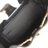 Chanel Mini 25 Hobo Bag Dark Blue Denim Light Gold Hardware - Thumbnail View 8