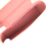 Chanel Sleek Chevron Top Handle Long Vanity Case with Chain Pink Shiny Caviar Gold Hardware - Thumbnail View 8