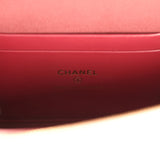 Chanel Sleek Chevron Top Handle Long Vanity Case with Chain Pink Shiny Caviar Gold Hardware - Thumbnail View 9