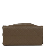 Chanel Medium 25 Hobo Bag Dark Khaki Caviar Antique Gold Hardware - Thumbnail View 6