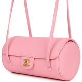 Chanel Preppy Coco Bowling Bag Pink Shiny Caviar Brushed Gold Hardware - Thumbnail View 5