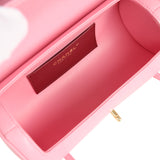Chanel Preppy Coco Bowling Bag Pink Shiny Caviar Brushed Gold Hardware - Thumbnail View 8