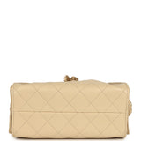 Chanel Mini 25 Hobo Bag Light Beige Caviar Antique Gold Hardware - Thumbnail View 6