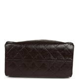 Chanel Small 25 Hobo Bag Dark Brown Shiny Aged Calfskin Silver Hardware - Thumbnail View 7