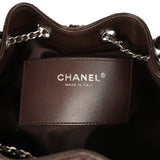Chanel Small 25 Hobo Bag Dark Brown Shiny Aged Calfskin Silver Hardware - Thumbnail View 9