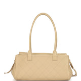Chanel Small East West Shopping Tote Light Beige Caviar Gold Hardware