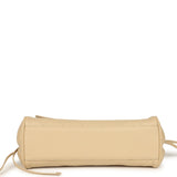 Chanel Small East West Shopping Tote Light Beige Caviar Gold Hardware