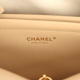 Chanel Small East West Shopping Tote Light Beige Caviar Gold Hardware