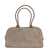 Chanel Large "Perfect Bowling" Bag Dark Beige Suede Gold Hardware - Thumbnail View 4