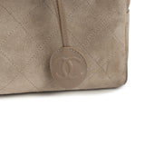 Chanel Large "Perfect Bowling" Bag Dark Beige Suede Gold Hardware - Thumbnail View 7