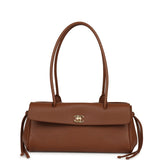 Chanel Small East West Shopping Tote Brown Caviar Gold Hardware