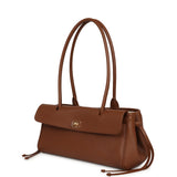 Chanel Small East West Shopping Tote Brown Caviar Gold Hardware