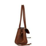 Chanel Small East West Shopping Tote Brown Caviar Gold Hardware