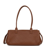 Chanel Small East West Shopping Tote Brown Caviar Gold Hardware