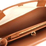 Chanel Small East West Shopping Tote Brown Caviar Gold Hardware