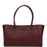 Chanel Small Cerf Shopping Bag Burgundy Calfskin Gold Hardware - Thumbnail View 4