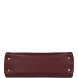 Chanel Small Cerf Shopping Bag Burgundy Calfskin Gold Hardware - Thumbnail View 6