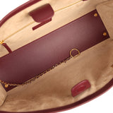 Chanel Small Cerf Shopping Bag Burgundy Calfskin Gold Hardware - Thumbnail View 7