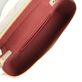 Chanel Chevron Top Handle Long Vanity Case with Chain Grey Shiny Caviar Gold Hardware - Thumbnail View 8