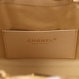 Chanel Mini 25 Hobo Bag Light Beige Caviar Antique Gold Hardware - Thumbnail View 9