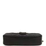 Chanel Mini Camera Case Clutch with Chain Black Caviar Light Gold Hardware - Thumbnail View 6