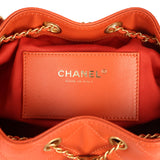 Chanel Small 25 Hobo Bag Dark Orange Caviar Antique Gold Hardware - Thumbnail View 9
