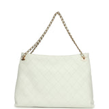 Chanel Large "Eyes on You" CC Shopping Bag Light Blue Lambskin Gold Hardware - Thumbnail View 4