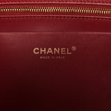 Chanel Large "Eyes on You" CC Shopping Bag Light Blue Lambskin Gold Hardware - Thumbnail View 9