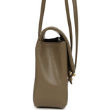 Chanel Small Preppy Coco Flap Bag Dark Khaki Shiny Caviar Brushed Gold Hardware - Thumbnail View 3
