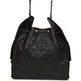 Chanel Medium 25 Hobo Bag Black Caviar Aged Ruthenium Hardware - Thumbnail View 4