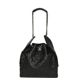 Chanel Medium 25 Hobo Bag Black Caviar Aged Ruthenium Hardware - Thumbnail View 7