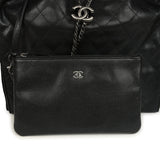 Chanel Medium 25 Hobo Bag Black Caviar Aged Ruthenium Hardware - Thumbnail View 8