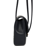 Chanel Mini Preppy Coco Clutch with Straps Navy Blue Shiny Caviar Brushed Gold Hardware