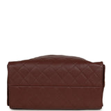 Chanel Medium 25 Hobo Bag Brown Caviar Antique Gold Hardware