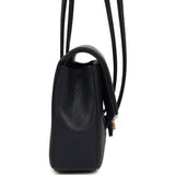 Chanel Mini Preppy Coco Clutch with Straps Navy Blue Shiny Caviar Brushed Gold Hardware - Thumbnail View 3